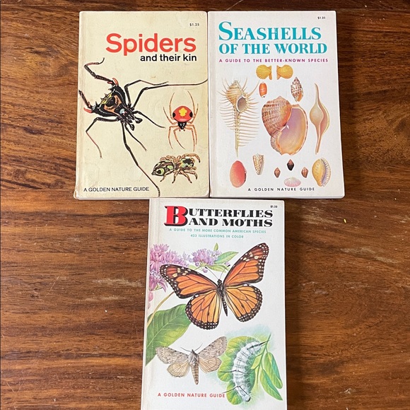 13 GOLDEN GUIDE Vintage Reference Books: Shells Fossils Spiders Trees Rocks MORE - Picture 11 of 15